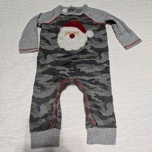Mud Pie Santa Camo Romper
